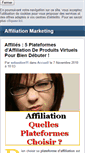 Mobile Screenshot of affiliation-marketing.jeblog.fr